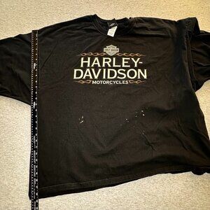 Harley Davidson T Shirt Winona Minnesota Mens Size 5XL Black Short Sleeve